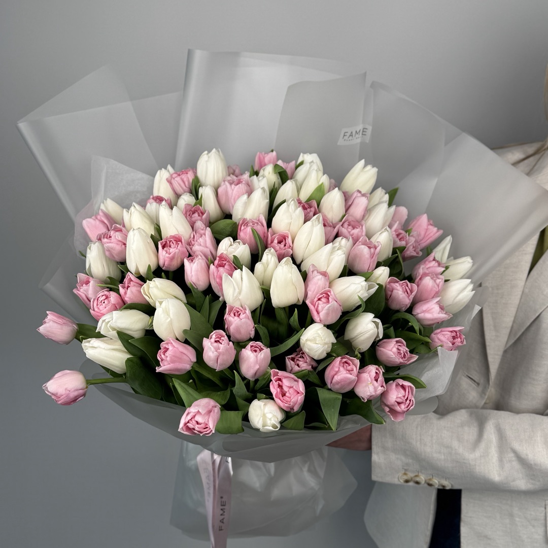 картинка 101 нежный тюльпан от магазина 